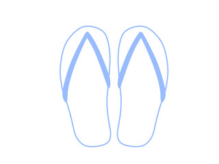 シンプルビーチサンダル（ブルー）