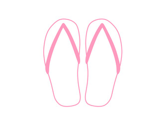 シンプルビーチサンダル（ピンク）