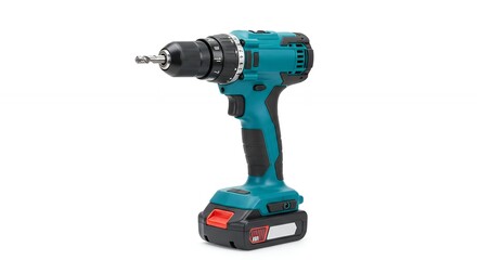 Teal and black cordless drill tool