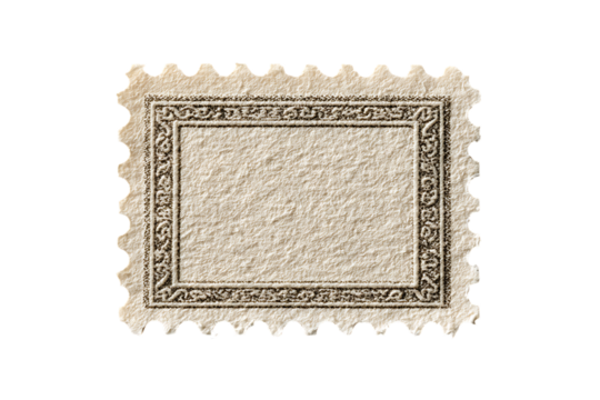 Vintage postage stamp with intricate design