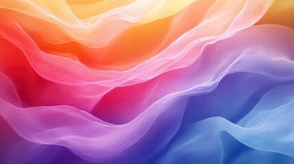 Obraz premium Colorful Silk Texture with Flowing Layers of Fabric Waves and Colors