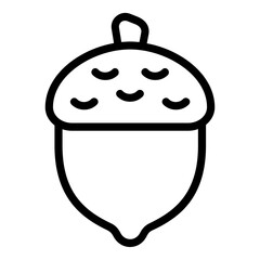 acorn icon line