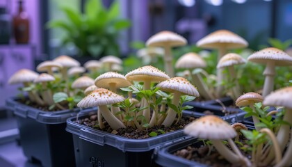 Homegrown Pearl Oyster Mushrooms - Sustainable Indoor Gardening Kit