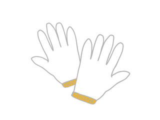 Work gloves illustration