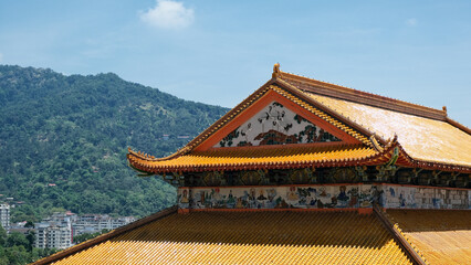 Kek Lok Si Temple in Georgetown, Penang island, Malaysia. one of the most famous temple located in...