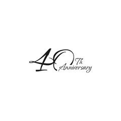 anniversary logo design, 40th anniversary, symbol, icon, party, logo design for 40th anniversary, vector, success, illustration, birthday, symbol, background, year, congratulation, greeting, invitatio