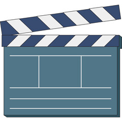 cinema movie clapboard