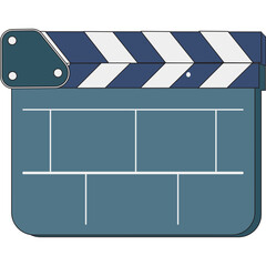 cinema movie clapboard