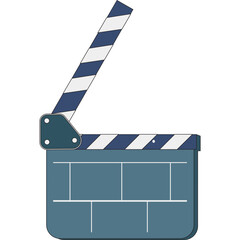 cinema movie clapboard