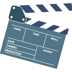 cinema movie clapboard