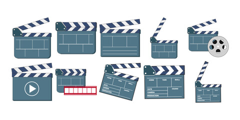 cinema movie clapboard