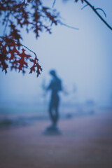 walking in the fog