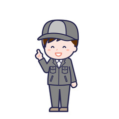 工場作業員／ななめ／男性 13