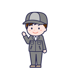 工場作業員／ななめ／男性 12