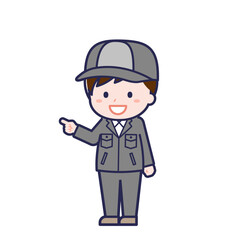 工場作業員／ななめ／男性 16