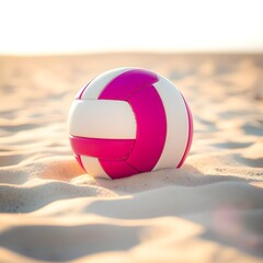 Obraz premium magenta volleyball on the beach