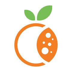 orange logo image made with simplicity, logo design inspirations