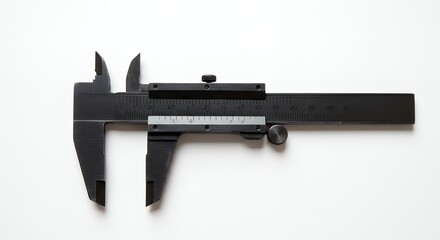 Black caliper on white background