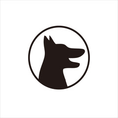 Print Dog shadow logo design for your brand and company identity