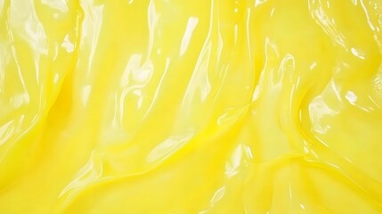 Abstract Yellow Liquid Texture Background Swirls