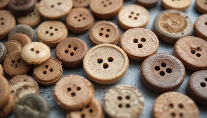 Handcrafted Wooden Buttons for Sewing and Design Inspiration