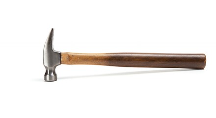 Claw hammer on white background