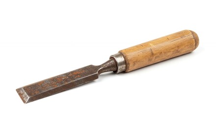 Woodworking tool chisel closeup