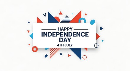 Patriotic celebration background for happy independence day 4th july event
