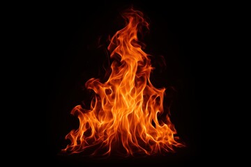 Fototapeta premium Dramatic Flame Effects with Intense Fire Elements for Creative Design and Energy Visualization Applications