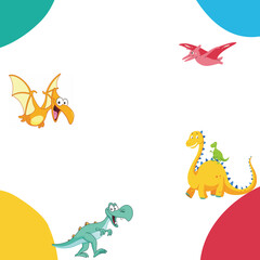 Obraz premium Kids and children background vector. Fun Childish hand drawn doodle design. Playful cartoon design for packaging design, wallpaper and print