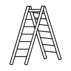 ladder isolated on white background