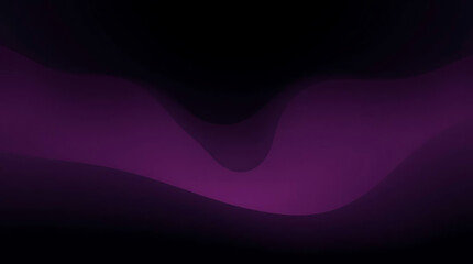Abstract Dark Purple Gradient Swirls Flowing Across Black Background Wallpaper