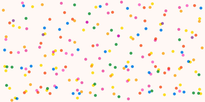 Little dots confetti seamless pattern with texture and transparent effect. Colorful random tiny rounds pattern