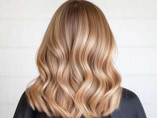 Naklejka premium Woman's beautiful, healthy hair