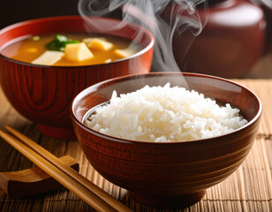 白米とお味噌汁　和食