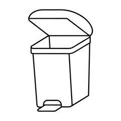 vector trash can