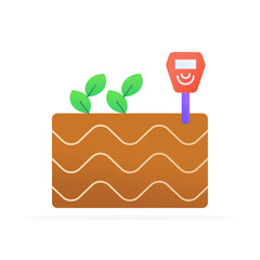 Soil sensor icon, colored flat vector. Modern and minimalist design.