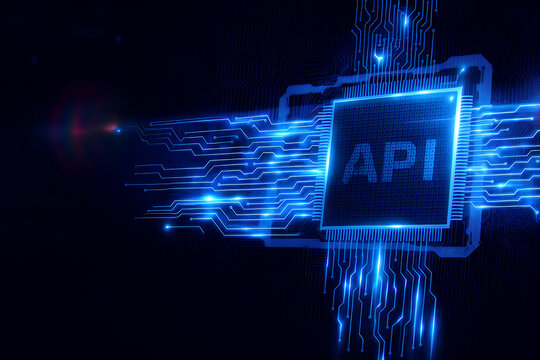 API Chip Concept – Microchip Symbolizing Application Programming Interface Integration and Modern Digital Infrastructure

