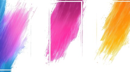 Abstract paint strokes in vibrant colors.