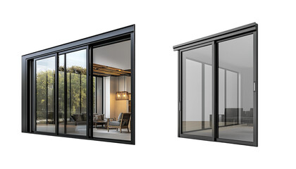 Modern Sliding Glass Doors with Stylish Frame and Minimalist Design