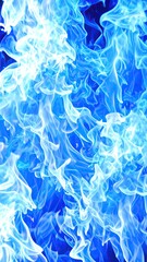 Blue Fire Flames Abstract Background Texture.