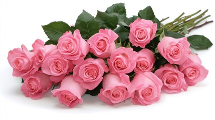 Obraz premium Pink rose bouquet arrangement