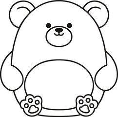 귀여운 곰돌이 인형 도안 라인드로잉
Bear design line art for coloring