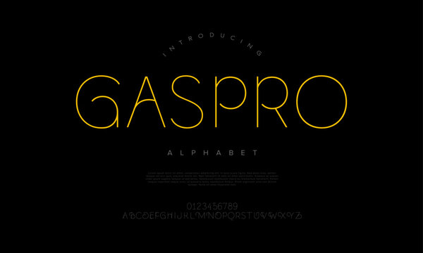 Sleek and futuristic monoline font with geometric forms and minimalist style, great for digital and tech themes