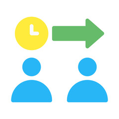 Age range. This is a vector single icon with a flat style. Suitable for any purpose, such as website design, mobile app design, logo design, pattern design, etc.
