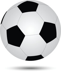 Illustration of a Black and White sSccer Ball