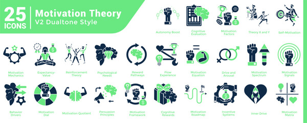 Obraz premium Motivation Theory Motivation Theory Bundle H25 V02