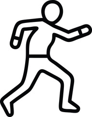 silhouette of a man running