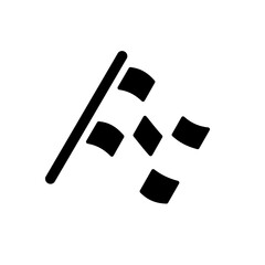 flag race glyph icon