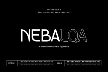 Modern Neo-Grotesk Sans Serif Display Typeface in Uppercase